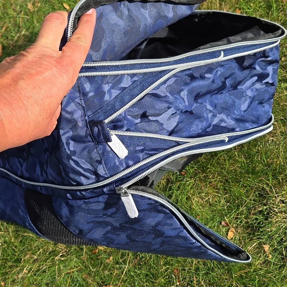 TRAVEL ▪︎ Organizers, 3 Travel Bags, Blue Camoflage, New